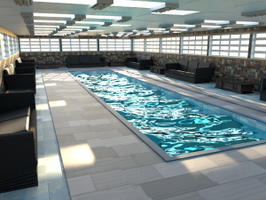Pool Garden Model 3D