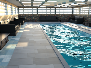Pool Garden Model 3D