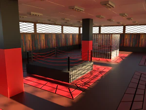 Centro de treinamento de MMA Modelo 3D