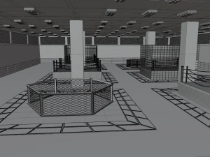 Centro de treinamento de MMA Modelo 3D