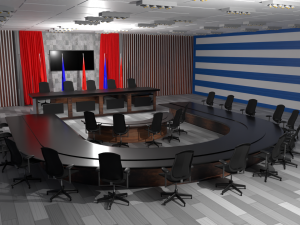 United Nations Security Council conference room 3Dモデル