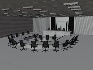 United Nations Security Council conference room 3Dモデル