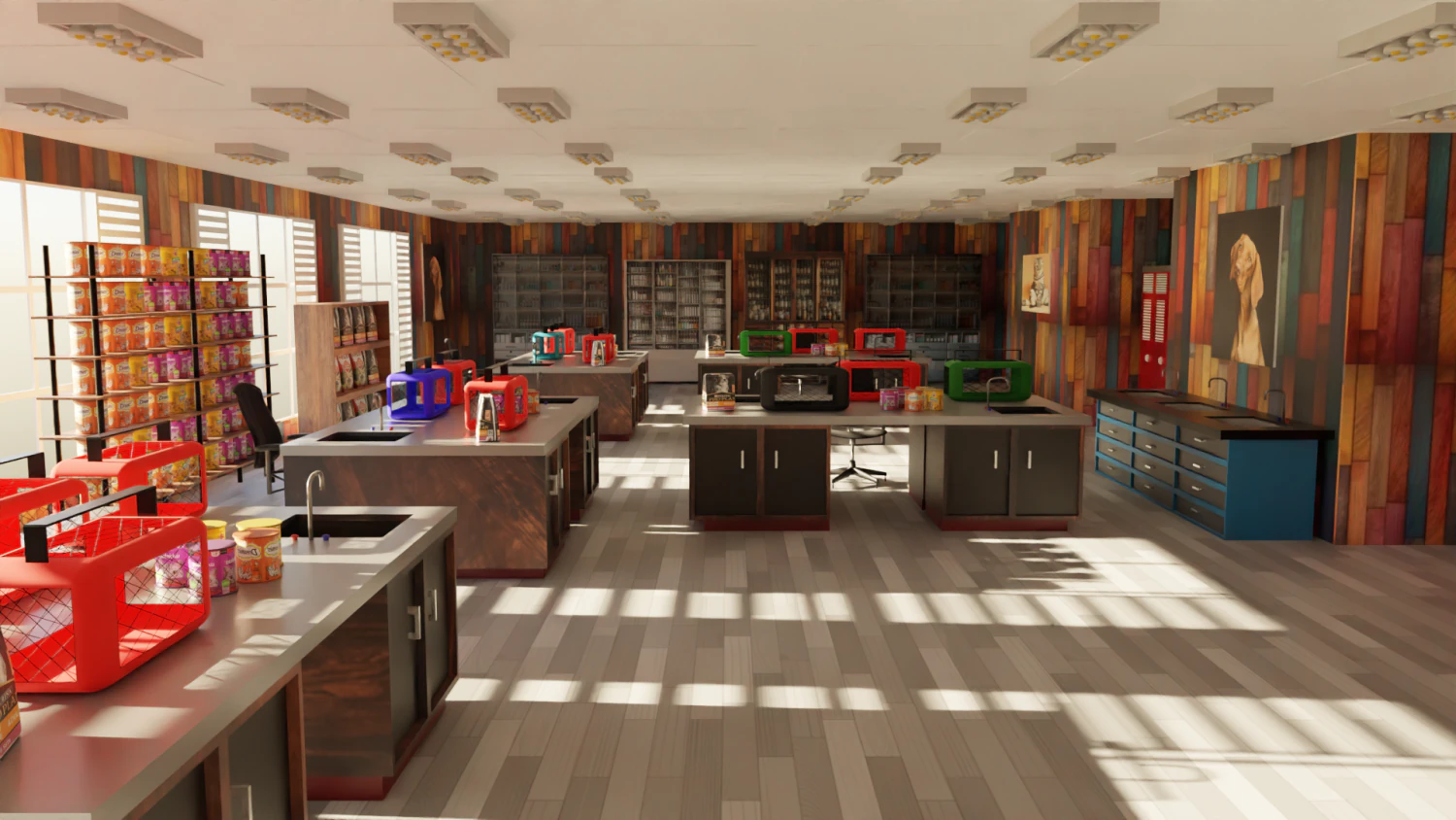 Veterinary Clinic 3D Model .c4d .max .obj .3ds .fbx .stl .blend 
