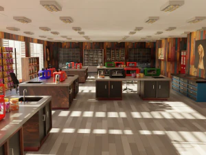 Ветеринарная клиника 3D Модель