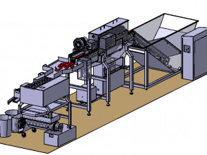 Egg washing and breaking system 3D Model
