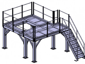 WORKING PLATFORM 3D Model