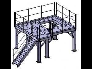 工作平台 3D 模型