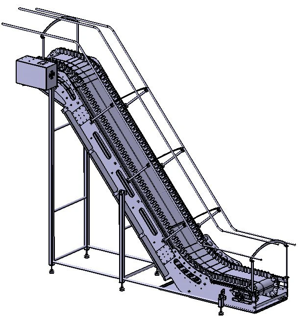 Bucket Conveyor Belt 3D Model .c4d .max .obj .3ds .fbx .stl .blend 