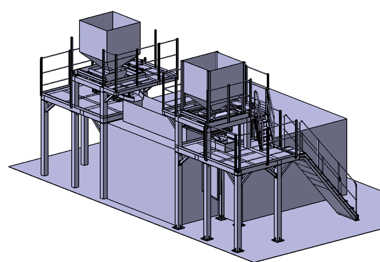 Hopper work platform CG Textures .c4d .max .obj .3ds .fbx .stl .blend 