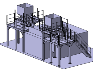 Hopper work platform 3Dモデル