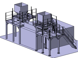 料斗工作平台 CG 纹理