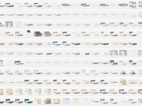 MEGA PACK - 1000 Models furniture 3D Модель