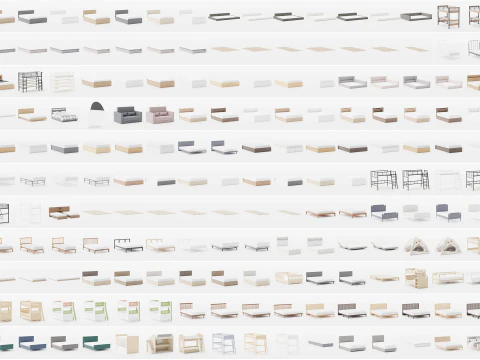 MEGA PACK - 1000 Models furniture 3D Model