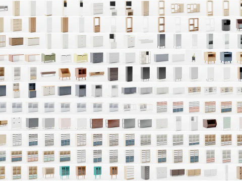 MEGA PACK - 1000 Models furniture 3D Model