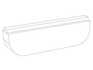 Middle Piece for Half Bowl Pack of 2 - SureFeed Microchip Pet Feeder 3D Druckmodell
