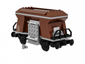 Train Lego Coal Hopper Model 3D