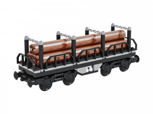 Train Cargo Tree Lego Modelo 3D