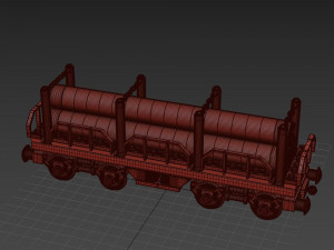 Train Cargo Tree Lego Modelo 3D