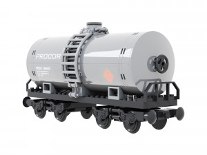 Train Sisterna Lego 3D 모델