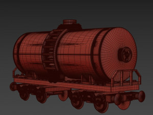 Train Sisterna Lego 3D 모델