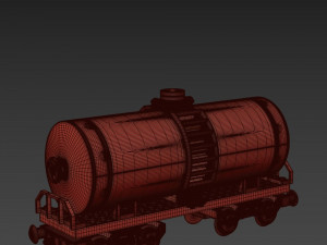 Train Sisterna Lego 3D 모델