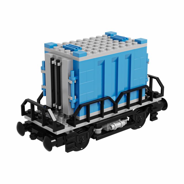 Train Lego Container 3D in 3DExport