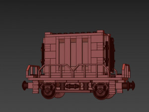 Train Lego Container Model 3D