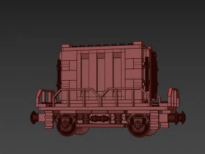 Contenitore Lego del treno Modello 3D