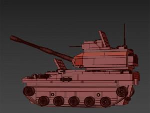 Lego Tank 522 Modelo 3D