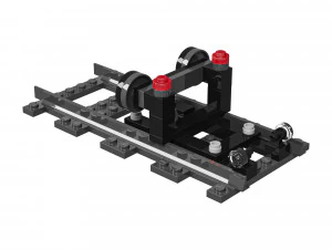 Trem Lego Parada de Constru&ccedil;&atilde;o Modelo 3D