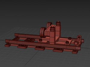 Train Lego Construction Stoping Model 3D