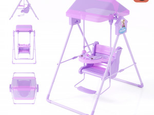 Childrens swing 3D Модель