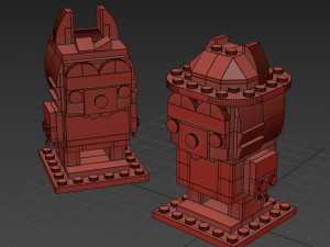 Lego Chip and Dale Model 3D