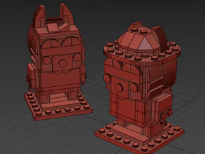 Lego Chip and Dale 3D Model