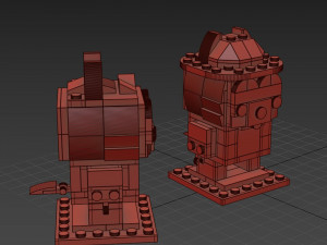 Lego Chip and Dale Model 3D