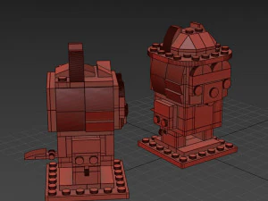 Lego Chip and Dale 3D Model