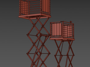 Hydraulic lift 3D 모델