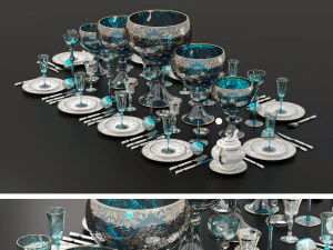 Dekoratif Set Servisi 2023 3D Model