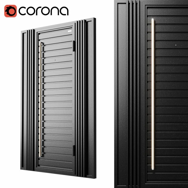 Port&atilde;o de alta tecnologia Modelo 3D .c4d .max .obj .3ds .fbx .stl .blend 