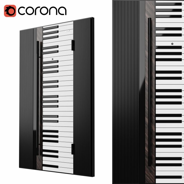 Gate Pianino 3D Model .c4d .max .obj .3ds .fbx .stl .blend 