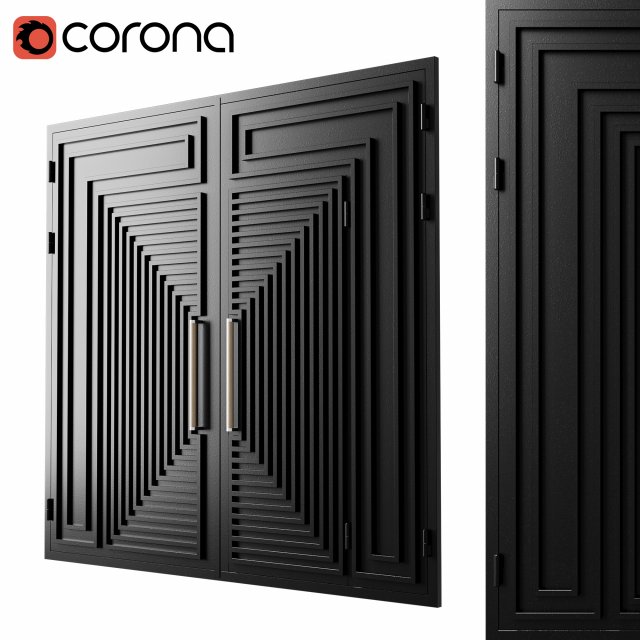 Gate black loft Modelo 3D .c4d .max .obj .3ds .fbx .stl .blend 