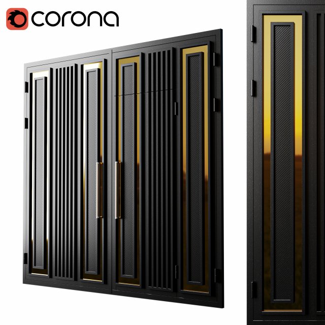 Gate black loft premium Modelo 3D .c4d .max .obj .3ds .fbx .stl .blend 