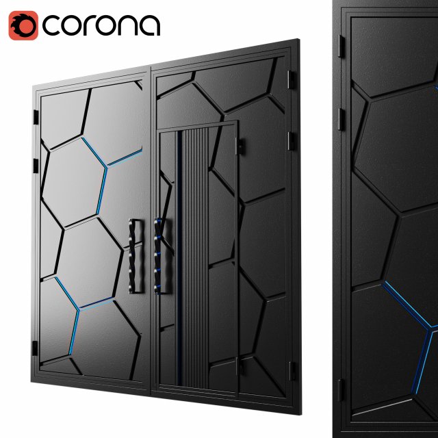 Gate black neo Modello 3D .c4d .max .obj .3ds .fbx .stl .blend 