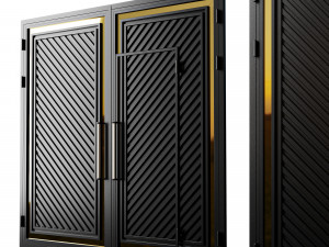 Gate black loft premium 01 3D Модель