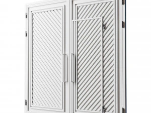 Port&atilde;o preto loft premium 01 Modelo 3D