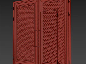 Port&atilde;o preto loft premium 01 Modelo 3D