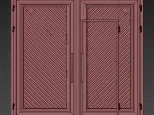 Port&atilde;o preto loft premium 01 Modelo 3D