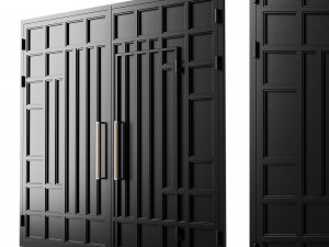 Gate black hi tech 3D Модель