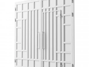 Gate black hi tech 3D Model