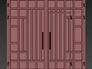 Gate black hi tech 3D Model